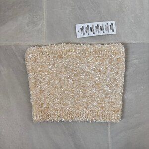 NEW W TAGS! urban outfitters cream ruffled tube top